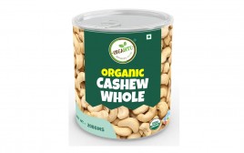 Orgabite Organic Cashew Whole   Tin  200 grams